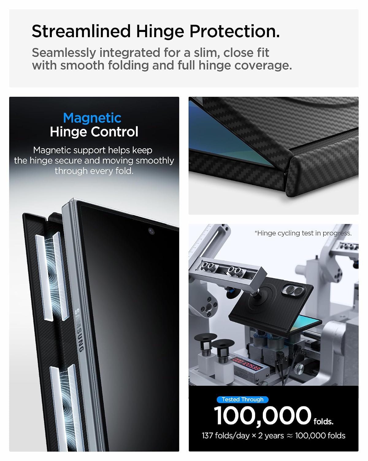 Θήκη Spigen AirSkin Aramid Magsafe Black Samsung Galaxy Z Fold 8 ΘΗΚΕΣ Spigen Θήκη Spigen AirSkin Aramid Magsafe Black Samsung Galaxy Z Fold 8 - Image 6
