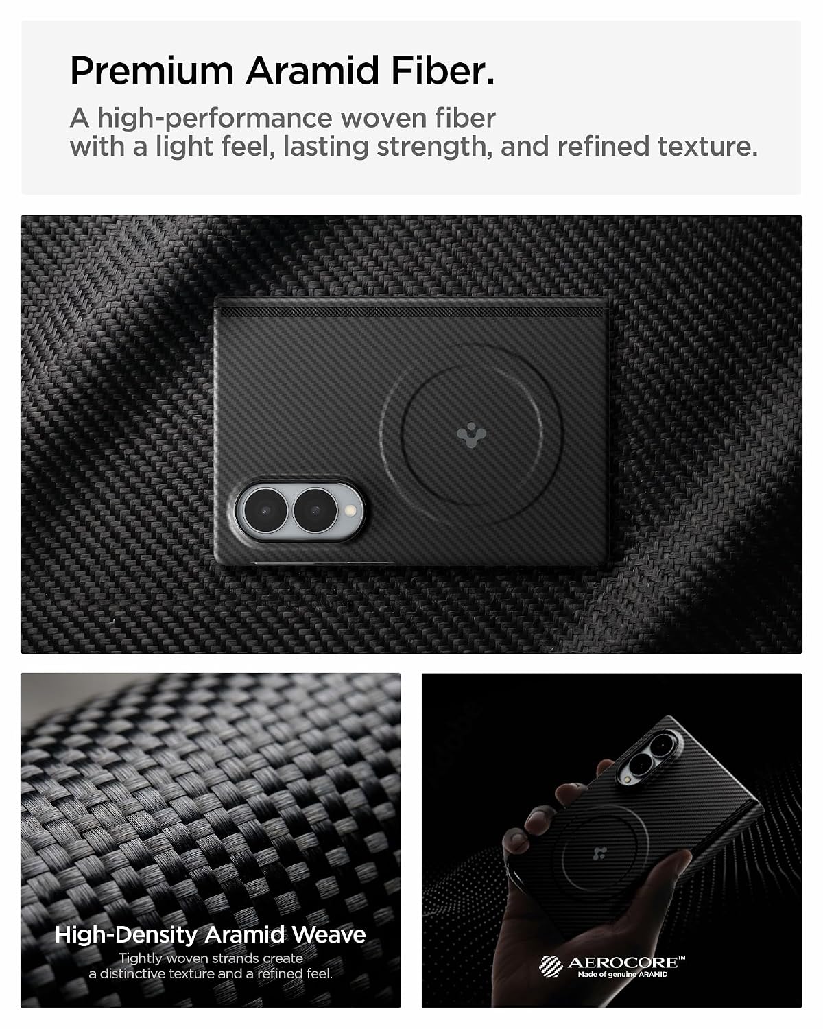 Θήκη Spigen AirSkin Aramid Magsafe Black Samsung Galaxy Z Fold 8 ΘΗΚΕΣ Spigen Θήκη Spigen AirSkin Aramid Magsafe Black Samsung Galaxy Z Fold 8 - Image 3