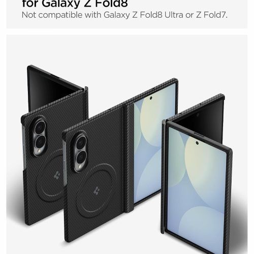 Alternative view of Θήκη Spigen AirSkin Aramid Magsafe Black Samsung Galaxy Z Fold 8
