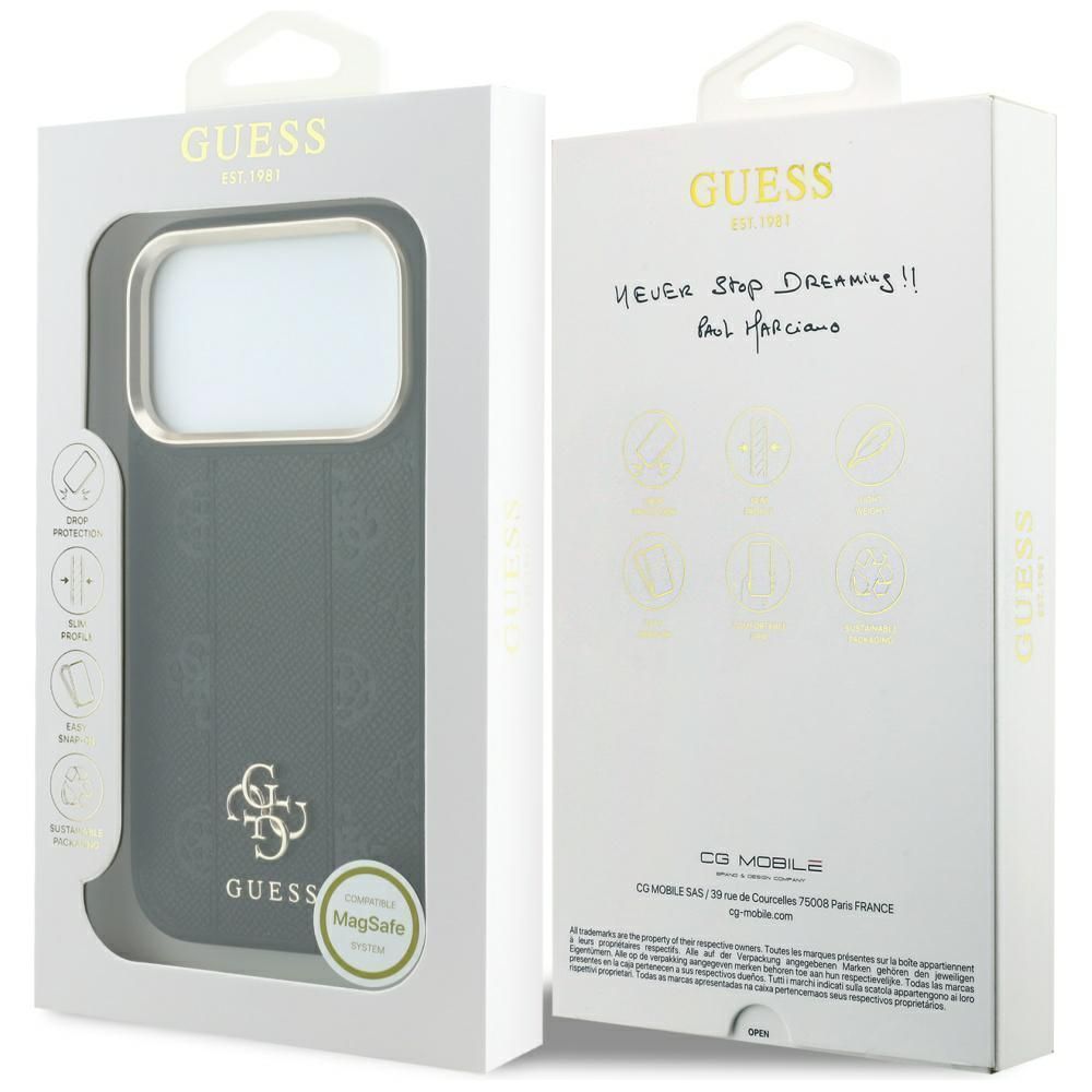 Θήκη Guess Stripe Peony 4G Logo Magsafe Black iPhone 18 Pro/17 Pro ΘΗΚΕΣ Guess Θήκη Guess Stripe Peony 4G Logo Magsafe Black iPhone 18 Pro/17 Pro - Image 7