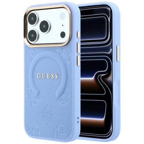 Θήκη Guess Saffiano Peony & Ring Magsafe Blue iPhone 18 Pro/17 Pro ΘΗΚΕΣ Guess Θήκη Guess Saffiano Peony & Ring Magsafe Blue iPhone 18 Pro/17 Pro