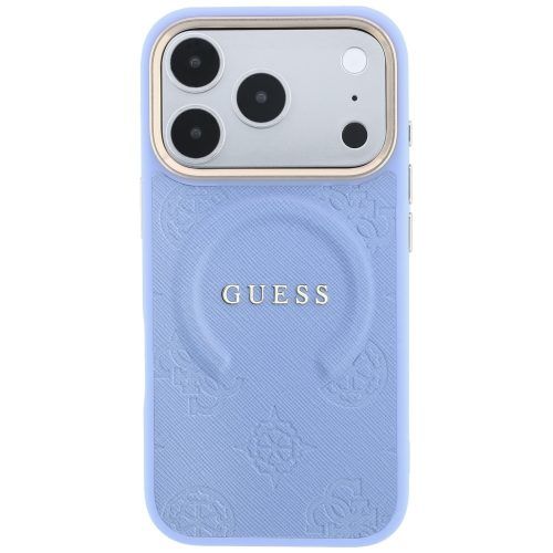 Alternative view of Θήκη Guess Saffiano Peony & Ring Magsafe Blue iPhone 18 Pro/17 Pro