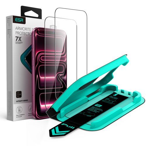(2-Pack) ESR UltraFit Armorite Tempered Glass iPhone 18 Pro/17 Pro ΠΡΟΣΤΑΣΙΑ ΟΘΟΝΗΣ ESR (2-Pack) ESR UltraFit Armorite Tempered Glass iPhone 18 Pro/17 Pro