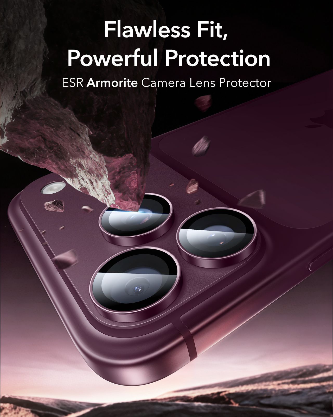 ESR Armorite Tempered Glass Camera Lens Deep Burgundy iPhone 18 Pro/18 Pro Max ΠΡΟΣΤΑΣΙΑ ΟΘΟΝΗΣ ESR ESR Armorite Tempered Glass Camera Lens Deep Burgundy iPhone 18 Pro/18 Pro Max - Image 5