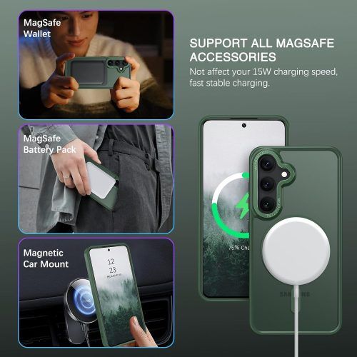 Alternative view of Θήκη Orso MagCase Focus Frosted Forest Green Samsung Galaxy A57
