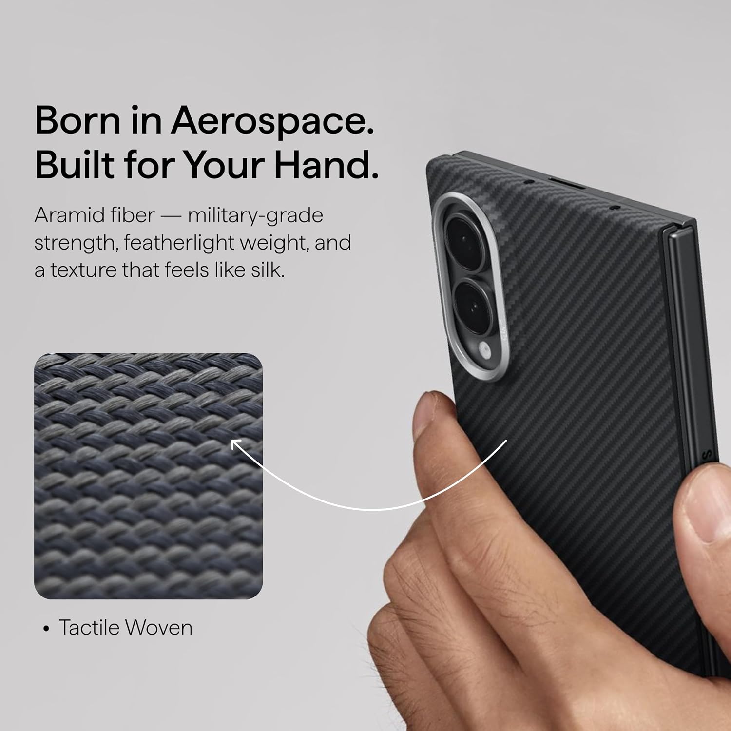 Θήκη Pitaka Aramid Fiber Ultra-Slim MagSafe Black/Grey Samsung Galaxy Z Fold 8 ΘΗΚΕΣ Pitaka Θήκη Pitaka Aramid Fiber Ultra-Slim MagSafe Black/Grey Samsung Galaxy Z Fold 8 - Image 4