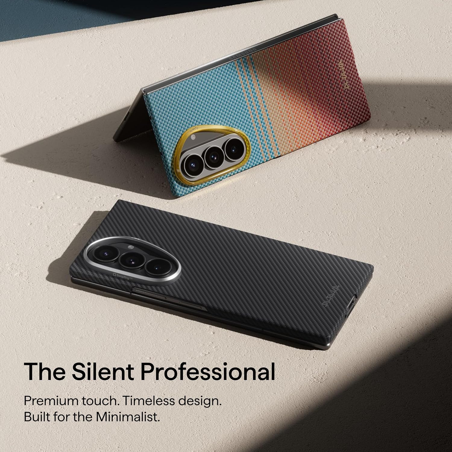 Θήκη Pitaka Edge Aramid Fiber Ultra-Slim MagSafe Black/Grey Samsung Galaxy Z Fold 8 Ultra ΘΗΚΕΣ Pitaka Θήκη Pitaka Edge Aramid Fiber Ultra-Slim MagSafe Black/Grey Samsung Galaxy Z Fold 8 Ultra - Image 5