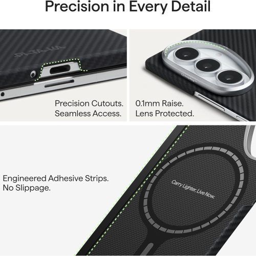 Alternative view of Θήκη Pitaka Edge Aramid Fiber Ultra-Slim MagSafe Black/Grey Samsung Galaxy Z Fold 8 Ultra