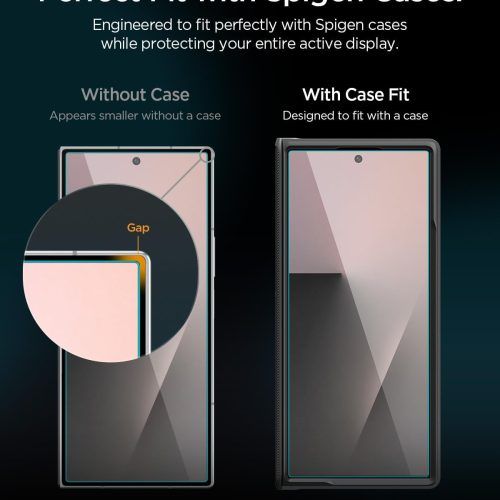 Alternative view of Spigen GLAS.tR EZ Fit Pro Tempered Glass Samsung Galaxy Z Fold 8 (2-Pack)