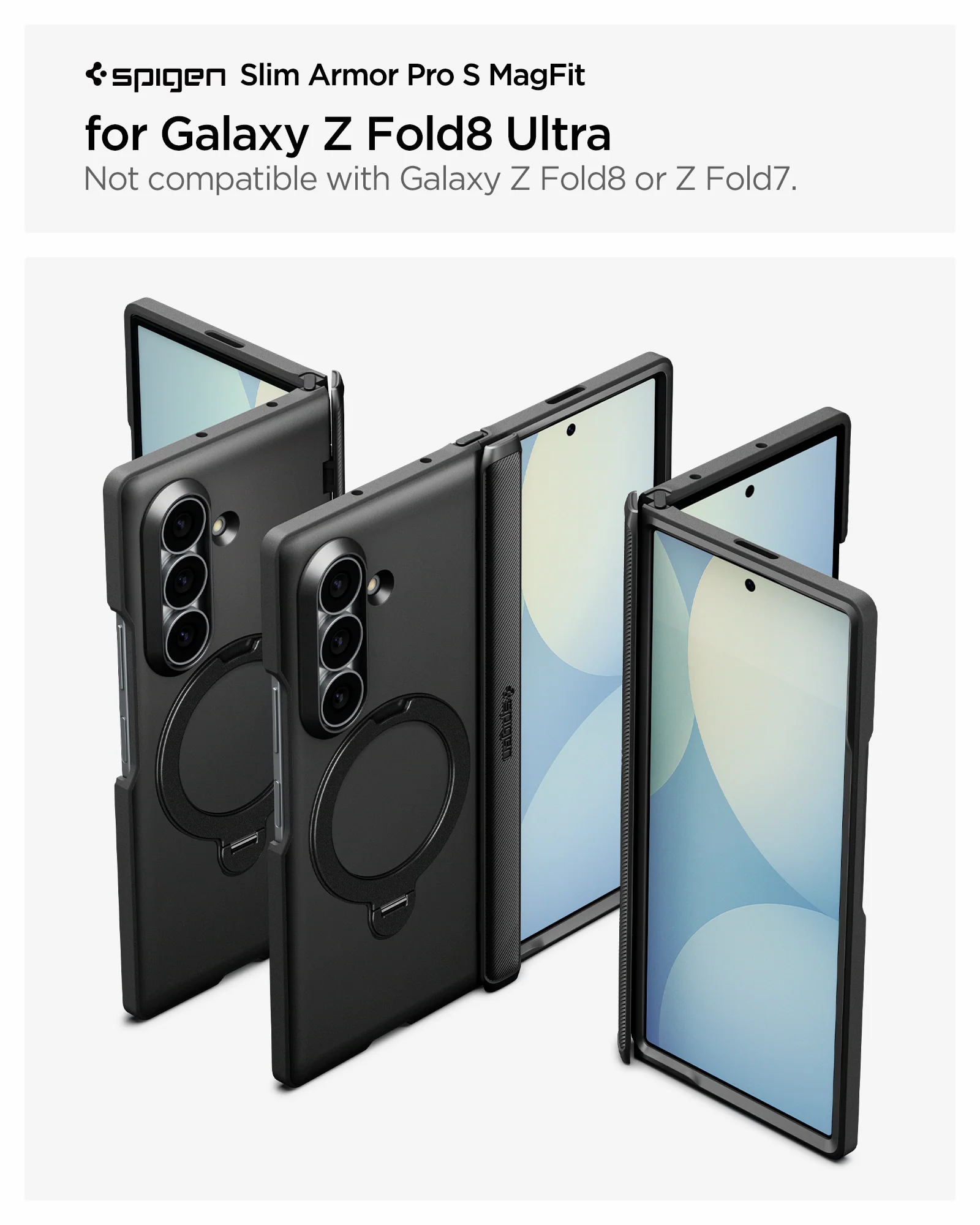 Θήκη Spigen Slim Armor Pro S Magsafe Black Samsung Galaxy Z Fold 8 Ultra ΘΗΚΕΣ Spigen Θήκη Spigen Slim Armor Pro S Magsafe Black Samsung Galaxy Z Fold 8 Ultra - Image 11