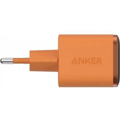 Alternative view of Anker Nano Charger 45W GaN USB-C Smart Display Wall Charger Orange