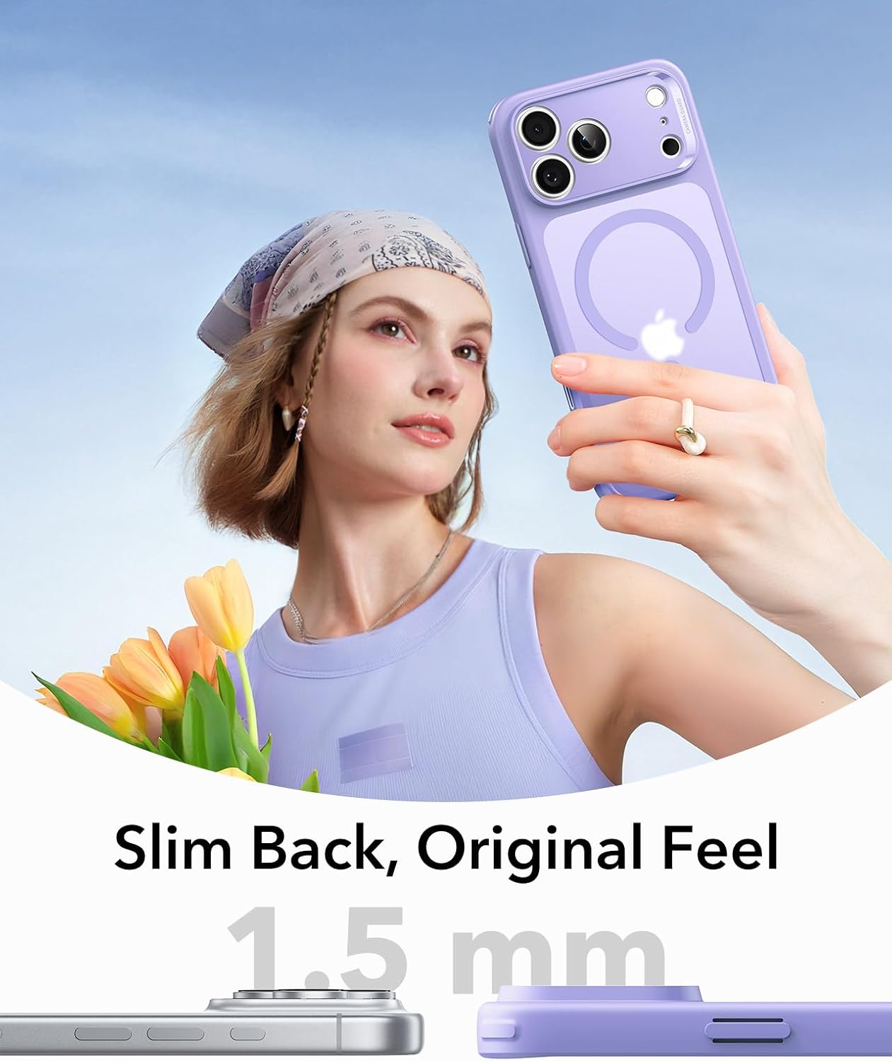 Θήκη ESR Classic Hybrid (Camera Control Button) MagSafe Frosted Purple iPhone 17 Pro Max ΘΗΚΕΣ ESR Θήκη ESR Classic Hybrid (Camera Control Button) MagSafe Frosted Purple iPhone 17 Pro Max - Image 5