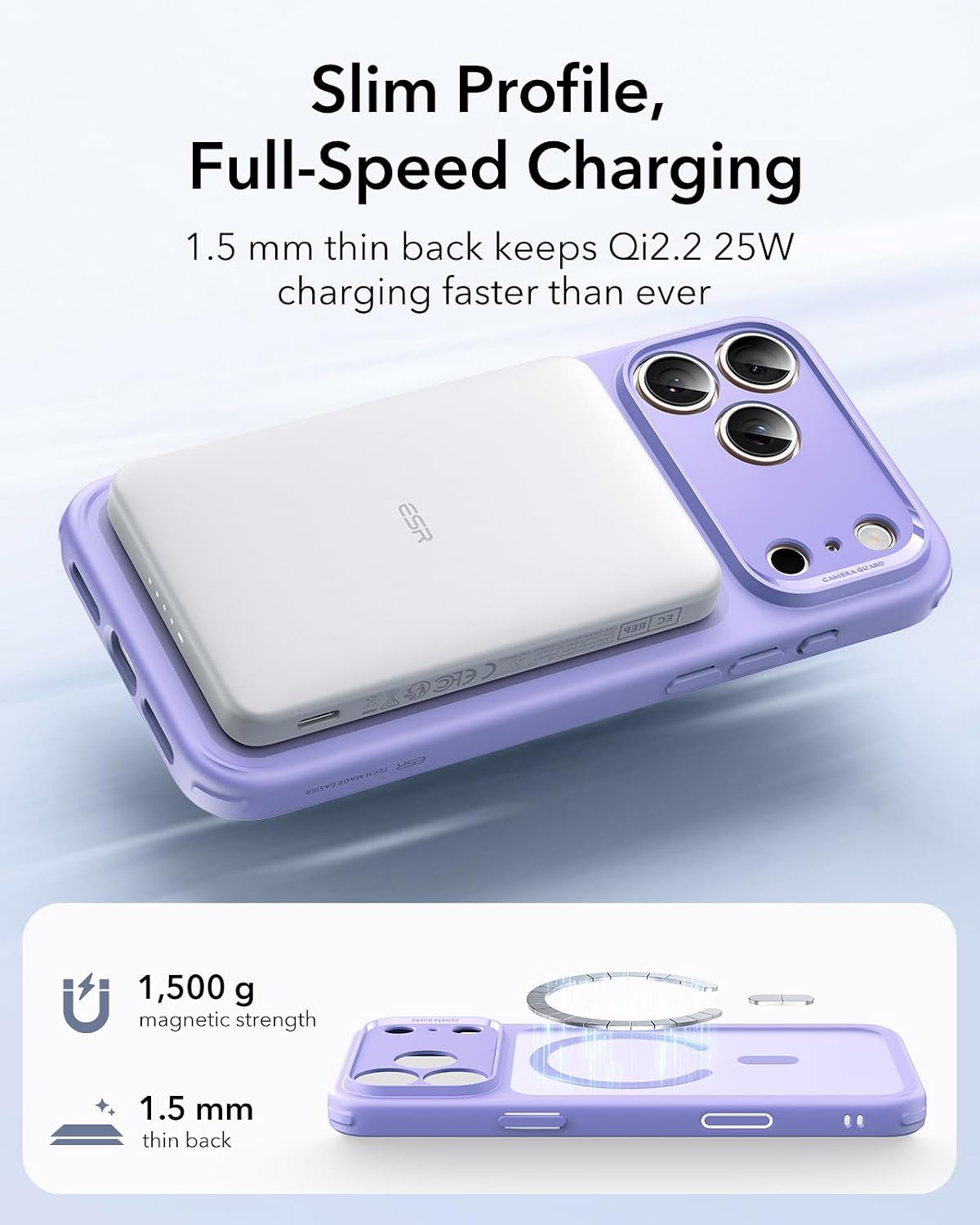 Θήκη ESR Classic Hybrid (Camera Control Button) MagSafe Frosted Purple iPhone 17 Pro Max ΘΗΚΕΣ ESR Θήκη ESR Classic Hybrid (Camera Control Button) MagSafe Frosted Purple iPhone 17 Pro Max - Image 4
