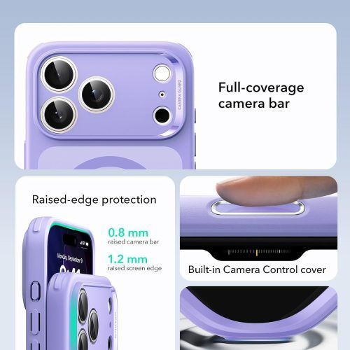 Alternative view of Θήκη ESR Classic Hybrid (Camera Control Button) MagSafe Frosted Purple iPhone 17 Pro Max
