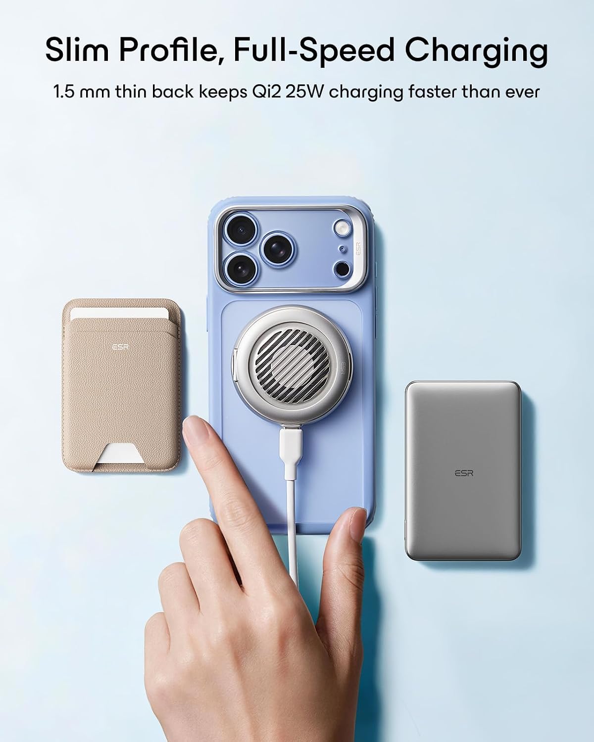 Θήκη ESR Classic Hybrid with Flex Stand MagSafe Frosted Light Blue iPhone 18 Pro Max/iPhone 17 Pro Max ΘΗΚΕΣ ESR Θήκη ESR Classic Hybrid with Flex Stand MagSafe Frosted Light Blue iPhone 18 Pro Max/iPhone 17 Pro Max - Image 5