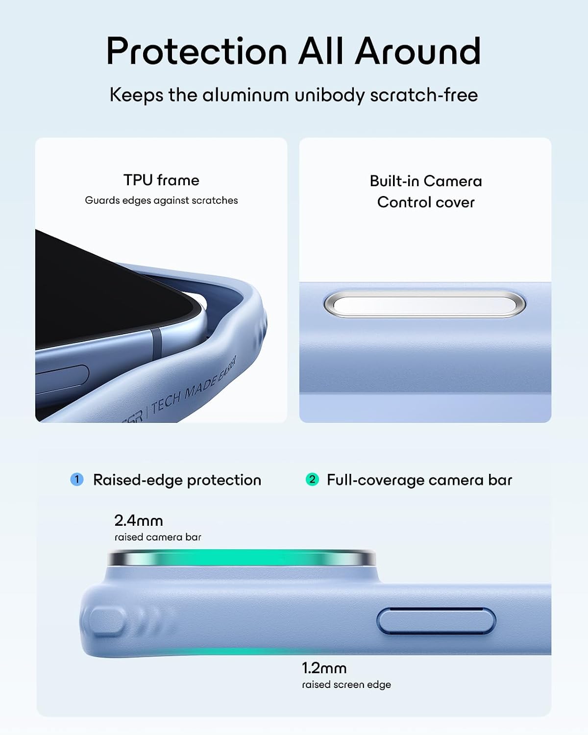 Θήκη ESR Classic Hybrid with Flex Stand MagSafe Frosted Light Blue iPhone 18 Pro Max/iPhone 17 Pro Max ΘΗΚΕΣ ESR Θήκη ESR Classic Hybrid with Flex Stand MagSafe Frosted Light Blue iPhone 18 Pro Max/iPhone 17 Pro Max - Image 6