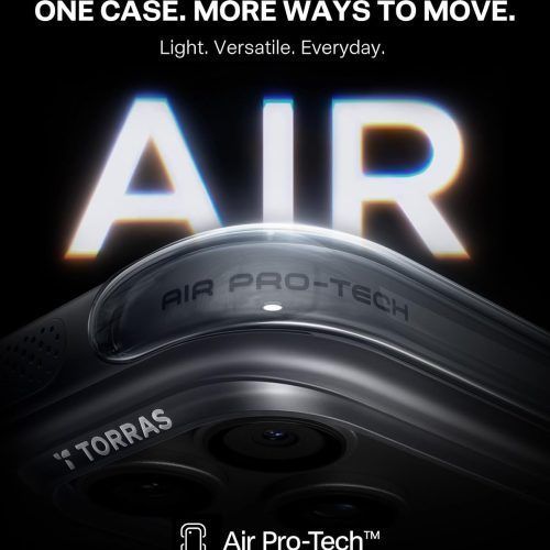 Alternative view of Θήκη Torras Ostand Spin Air Q3 MagSafe Kickstand Black iPhone 18 Pro Max/17 Pro Max