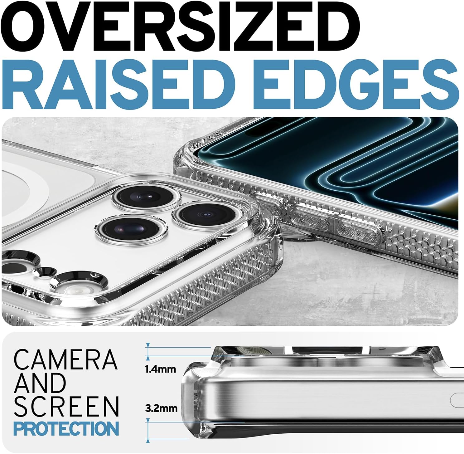 Θήκη ITSKINS Hybrid Clear MagSafe Clear iPhone 18 Pro Max/17 Pro Max ΘΗΚΕΣ ITSKINS Θήκη ITSKINS Hybrid Clear MagSafe Clear iPhone 18 Pro Max/17 Pro Max - Image 4