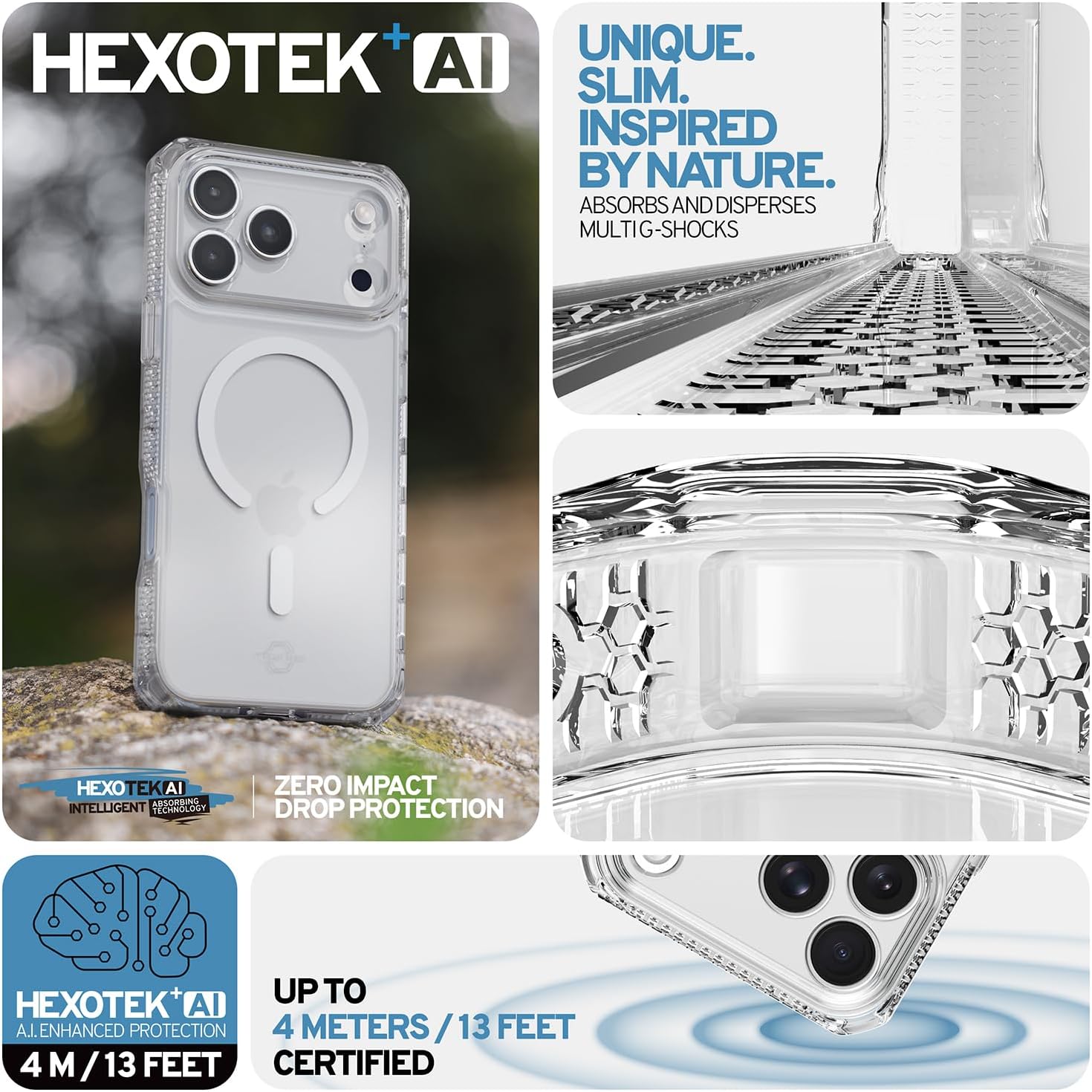 Θήκη ITSKINS Hybrid Clear MagSafe Clear iPhone 18 Pro Max/17 Pro Max ΘΗΚΕΣ ITSKINS Θήκη ITSKINS Hybrid Clear MagSafe Clear iPhone 18 Pro Max/17 Pro Max - Image 3