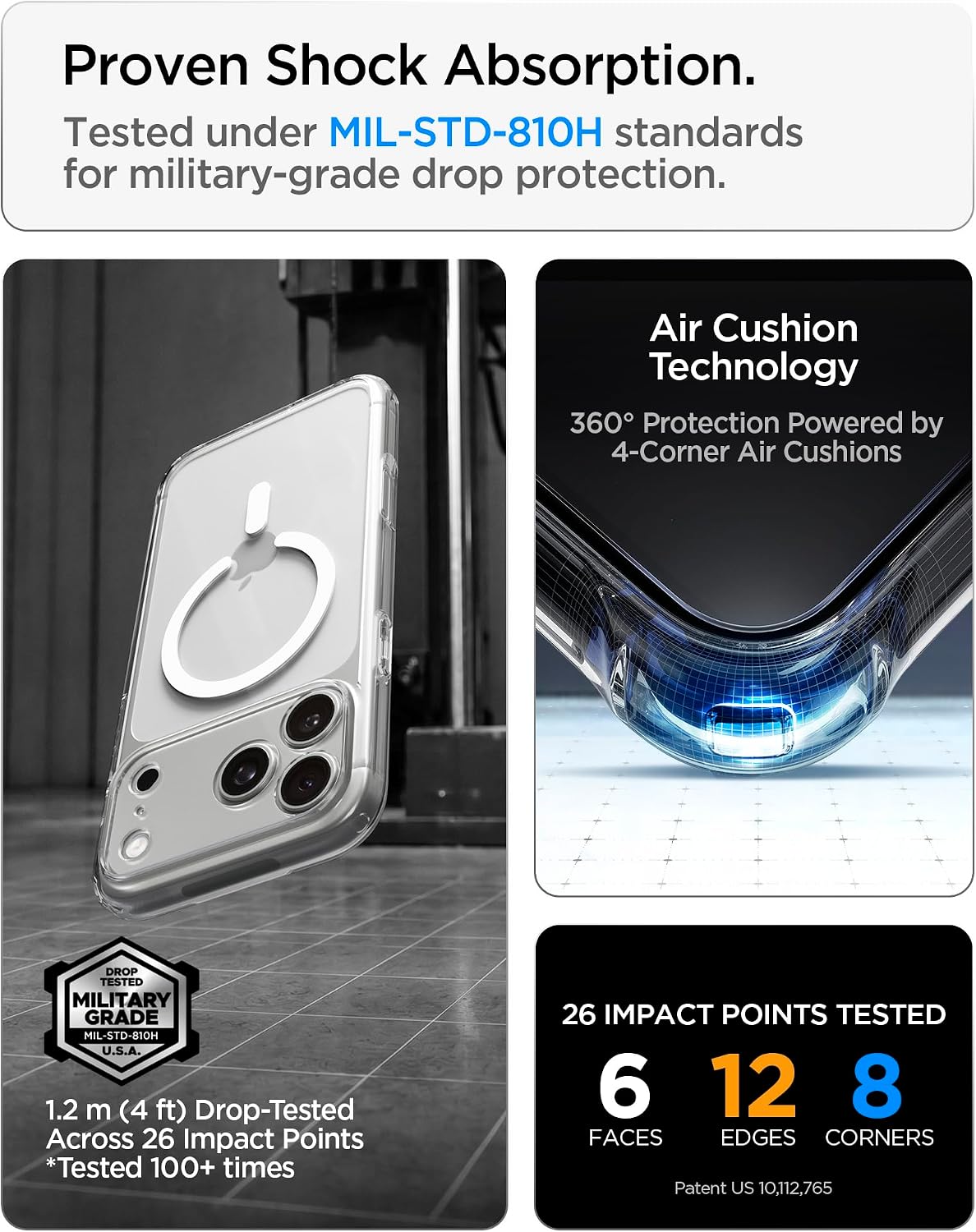 Θήκη Spigen Ultra Hybrid MagSafe Clear White iPhone 18 Pro Max/17 Pro Max ΘΗΚΕΣ Spigen Θήκη Spigen Ultra Hybrid MagSafe Clear White iPhone 18 Pro Max/17 Pro Max - Image 6