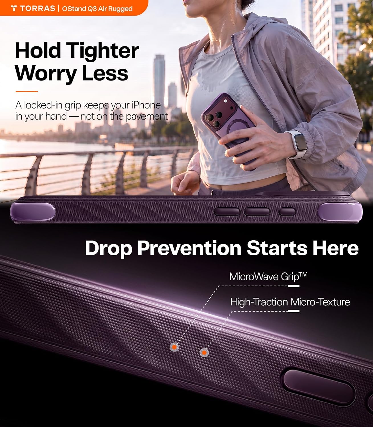 Θήκη Torras Ostand Q3 Rugg MagSafe Purple iPhone 18 Pro Max/17 Pro Max ΘΗΚΕΣ TORRAS Θήκη Torras Ostand Q3 Rugg MagSafe Purple iPhone 18 Pro Max/17 Pro Max - Image 7