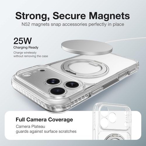 Alternative view of Θήκη AmazingThing Titan Pro MagSpin Clear iPhone 18 Pro Max