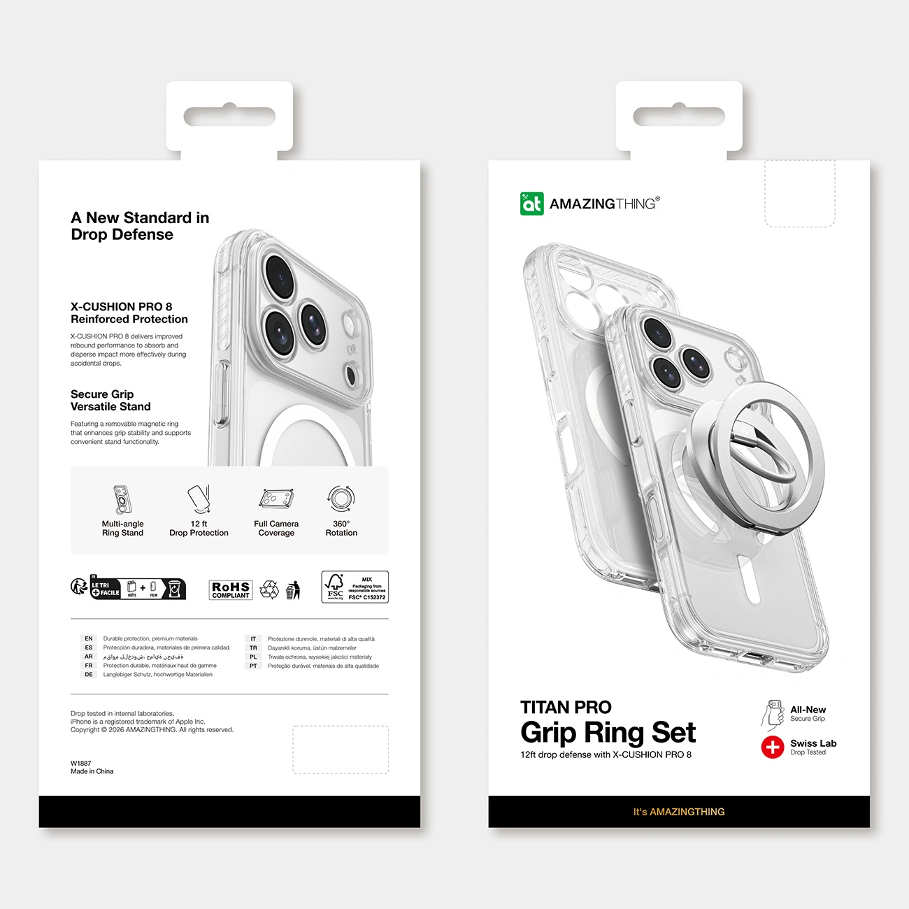 Θήκη AmazingThing Titan Pro MagSafe Lens Ring Set Clear iPhone 18 Pro Max ΘΗΚΕΣ AmazingThing Θήκη AmazingThing Titan Pro MagSafe Lens Ring Set Clear iPhone 18 Pro Max - Image 8