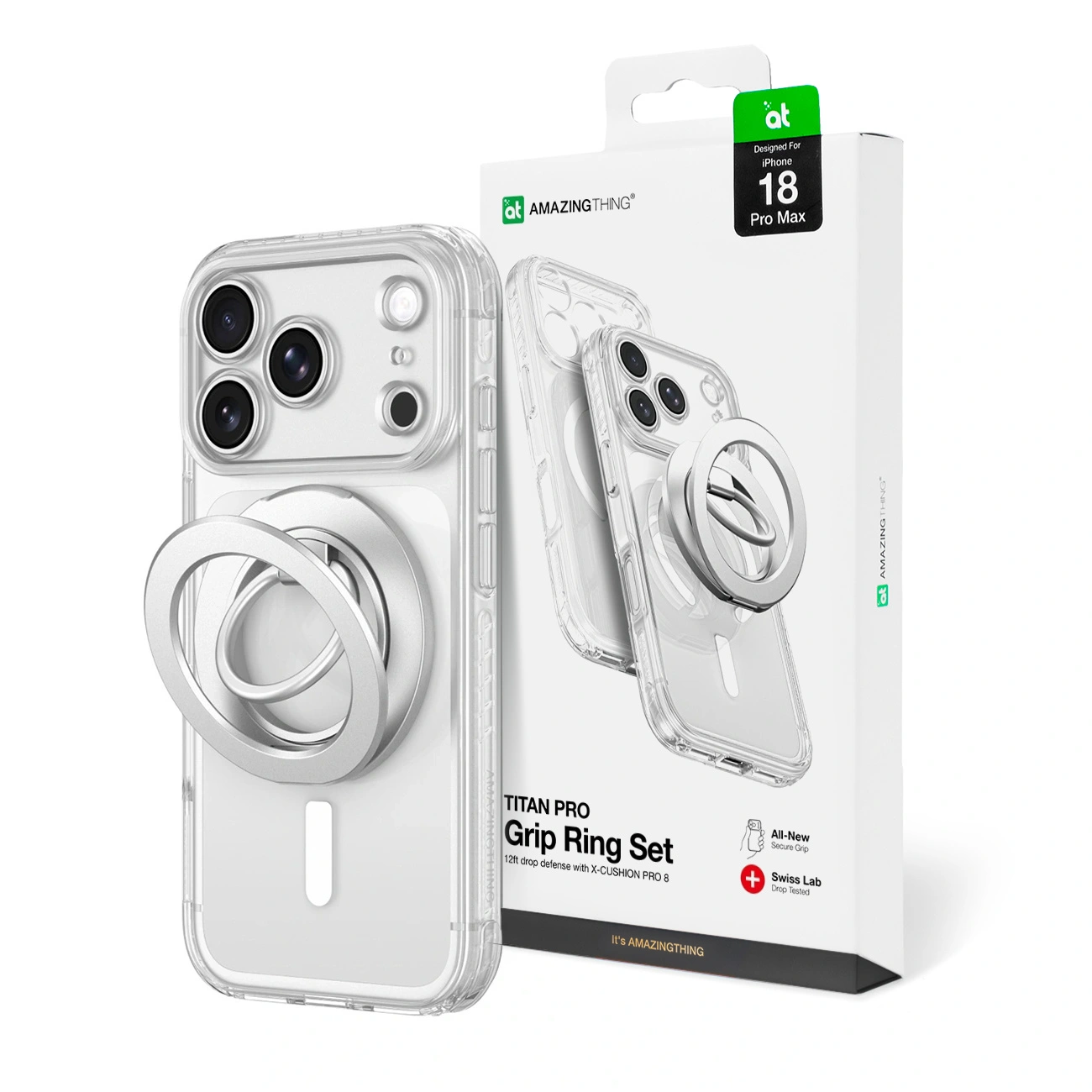 Θήκη AmazingThing Titan Pro MagSafe Lens Ring Set Clear iPhone 18 Pro Max ΘΗΚΕΣ AmazingThing Θήκη AmazingThing Titan Pro MagSafe Lens Ring Set Clear iPhone 18 Pro Max - Image 2