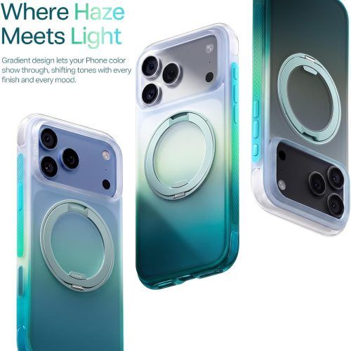 Alternative view of Θήκη Torras O3 Air Gradient MagSafe Alaska Aurora iPhone 18 Pro Max/17 Pro Max