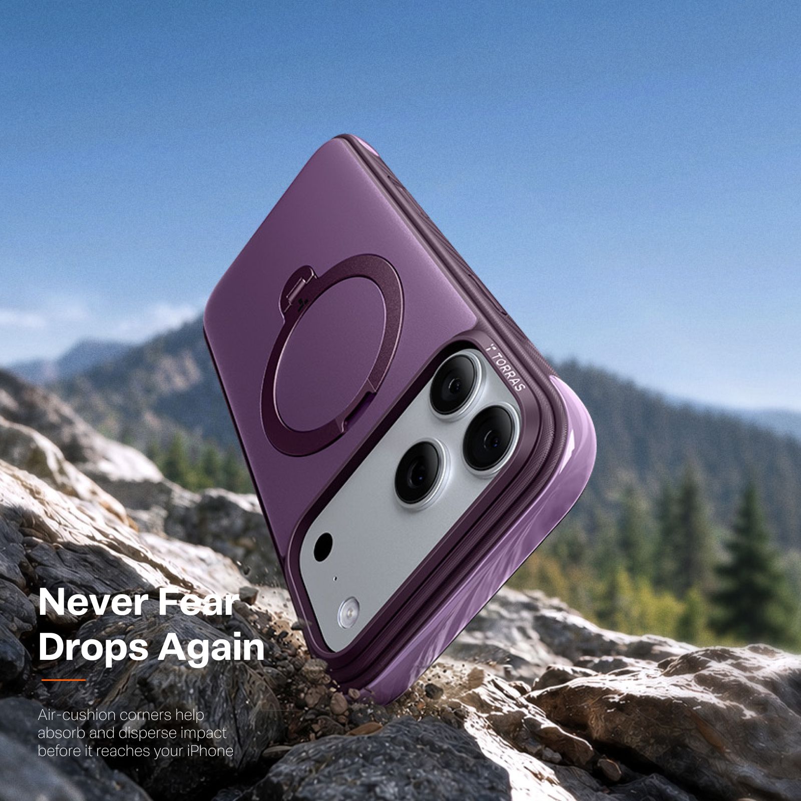 Θήκη Torras Ostand Q3 Rugg MagSafe Purple iPhone 18 Pro Max/17 Pro Max ΘΗΚΕΣ TORRAS Θήκη Torras Ostand Q3 Rugg MagSafe Purple iPhone 18 Pro Max/17 Pro Max - Image 9