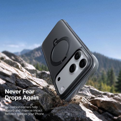 Alternative view of Θήκη Torras Ostand Q3 Rugg MagSafe Black iPhone 18 Pro Max/17 Pro Max
