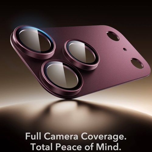 Alternative view of ESR Armorite Pro Camera Lens Protector Full Coverage Burgundy iPhone 18 Pro
