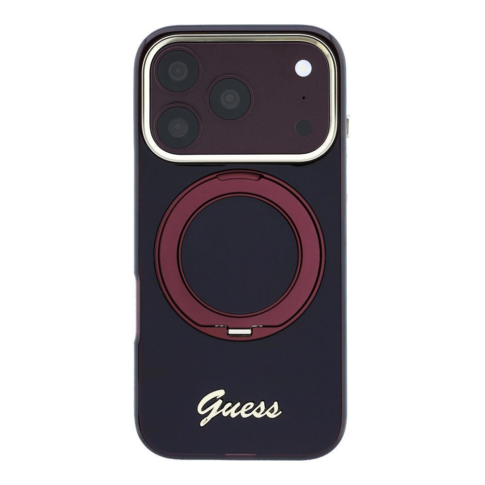 Θήκη Guess IML Ring Stand 360 Script Metal Logo Magsafe Burgundy iPhone 18 Pro Max/17 Pro Max ΘΗΚΕΣ Guess Θήκη Guess IML Ring Stand 360 Script Metal Logo Magsafe Burgundy iPhone 18 Pro Max/17 Pro Max - Image 5