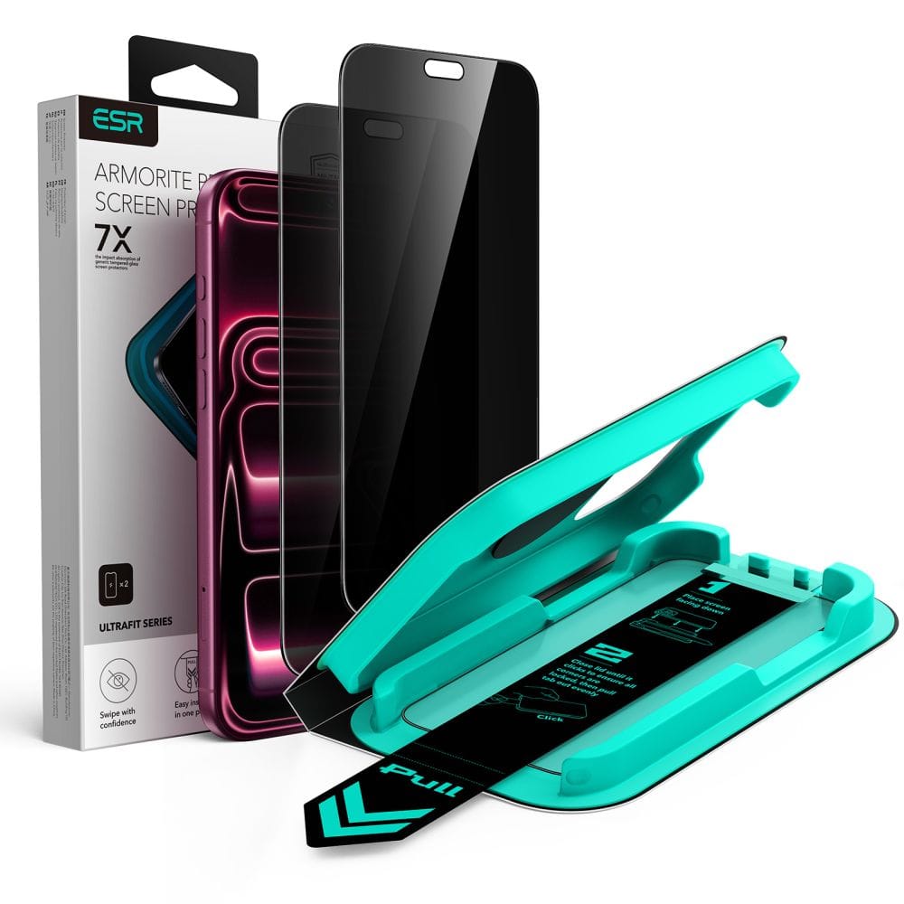 (2-Pack) ESR UltraFit Armorite Privacy Tempered Glass iPhone 18 Pro Max ΠΡΟΣΤΑΣΙΑ ΟΘΟΝΗΣ ESR (2-Pack) ESR UltraFit Armorite Privacy Tempered Glass iPhone 18 Pro Max