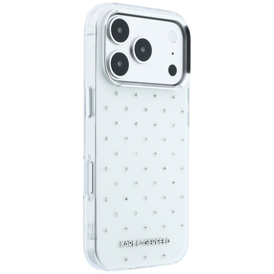 Θήκη Karl Lagerfeld IML Rhinestones Allover White iPhone 18 Pro Max/17 Pro Max ΘΗΚΕΣ KARL LAGERFELD Θήκη Karl Lagerfeld IML Rhinestones Allover White iPhone 18 Pro Max/17 Pro Max - Image 3