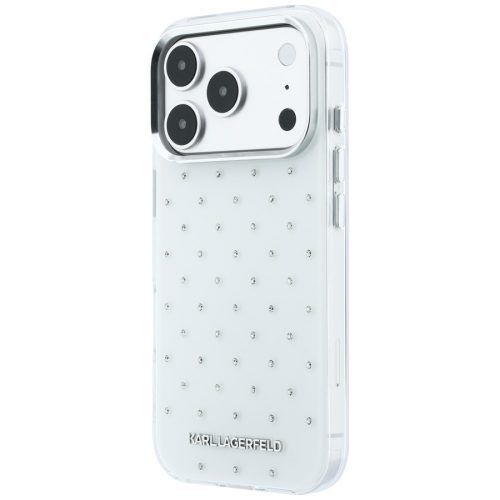 Alternative view of Θήκη Karl Lagerfeld IML Rhinestones Allover White iPhone 18 Pro/17 Pro