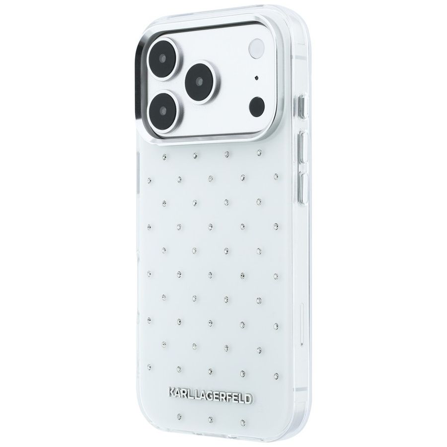 Θήκη Karl Lagerfeld IML Rhinestones Allover White iPhone 18 Pro Max/17 Pro Max ΘΗΚΕΣ KARL LAGERFELD Θήκη Karl Lagerfeld IML Rhinestones Allover White iPhone 18 Pro Max/17 Pro Max - Image 2