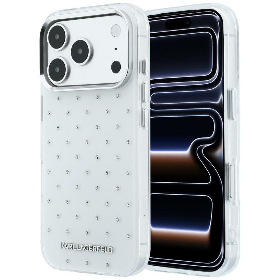 Θήκη Karl Lagerfeld IML Rhinestones Allover White iPhone 18 Pro Max/17 Pro Max ΘΗΚΕΣ KARL LAGERFELD Θήκη Karl Lagerfeld IML Rhinestones Allover White iPhone 18 Pro Max/17 Pro Max