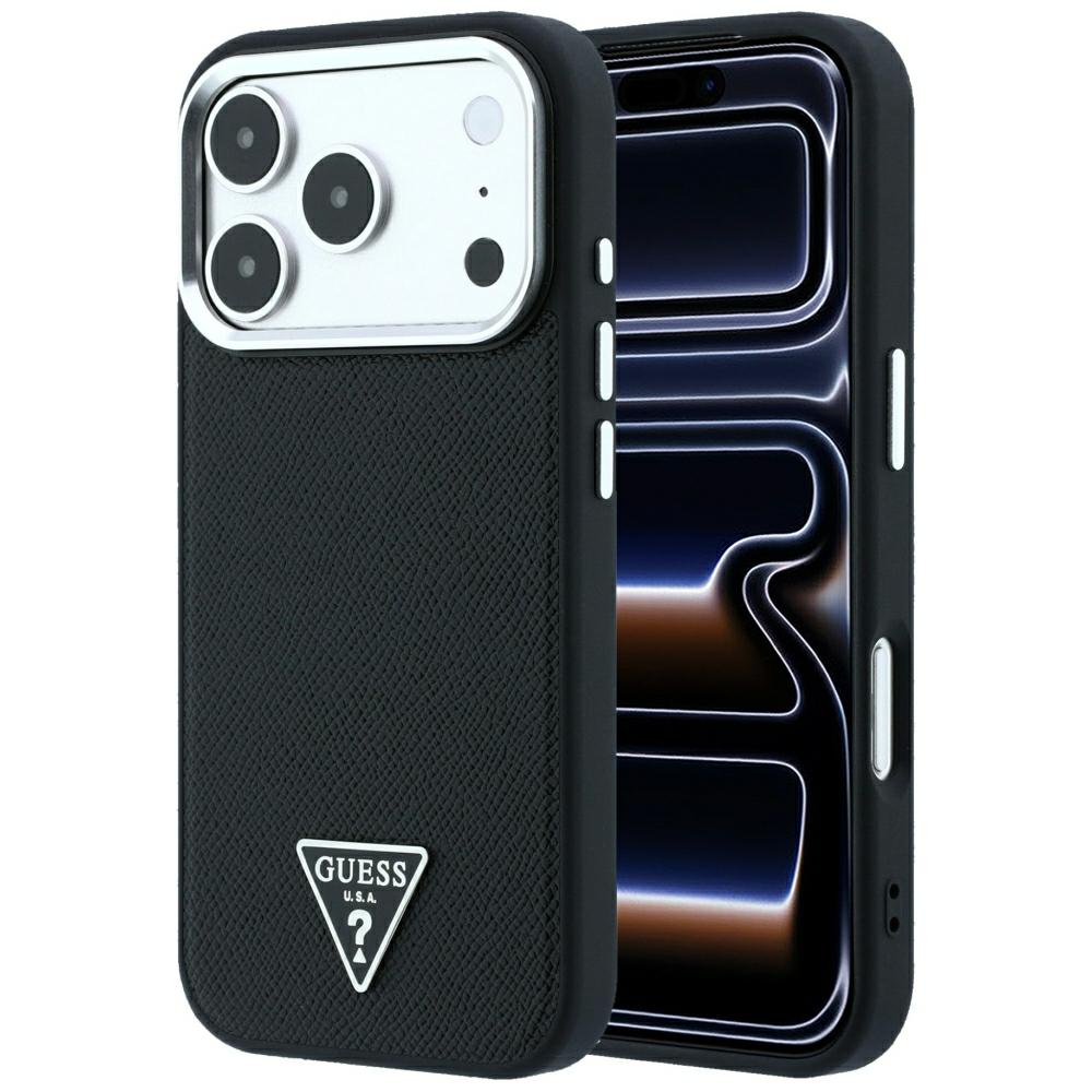 Θήκη Guess Grained Triangle Logo Magsafe Black iPhone 18 Pro Max/17 Pro Max ΘΗΚΕΣ Guess Θήκη Guess Grained Triangle Logo Magsafe Black iPhone 18 Pro Max/17 Pro Max