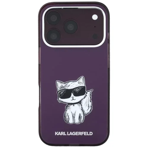 Alternative view of Θήκη Karl Lagerfeld IML Choupette Body Sketch Print MagSafe Burgundy iPhone 18 Pro/iPhone 17 Pro
