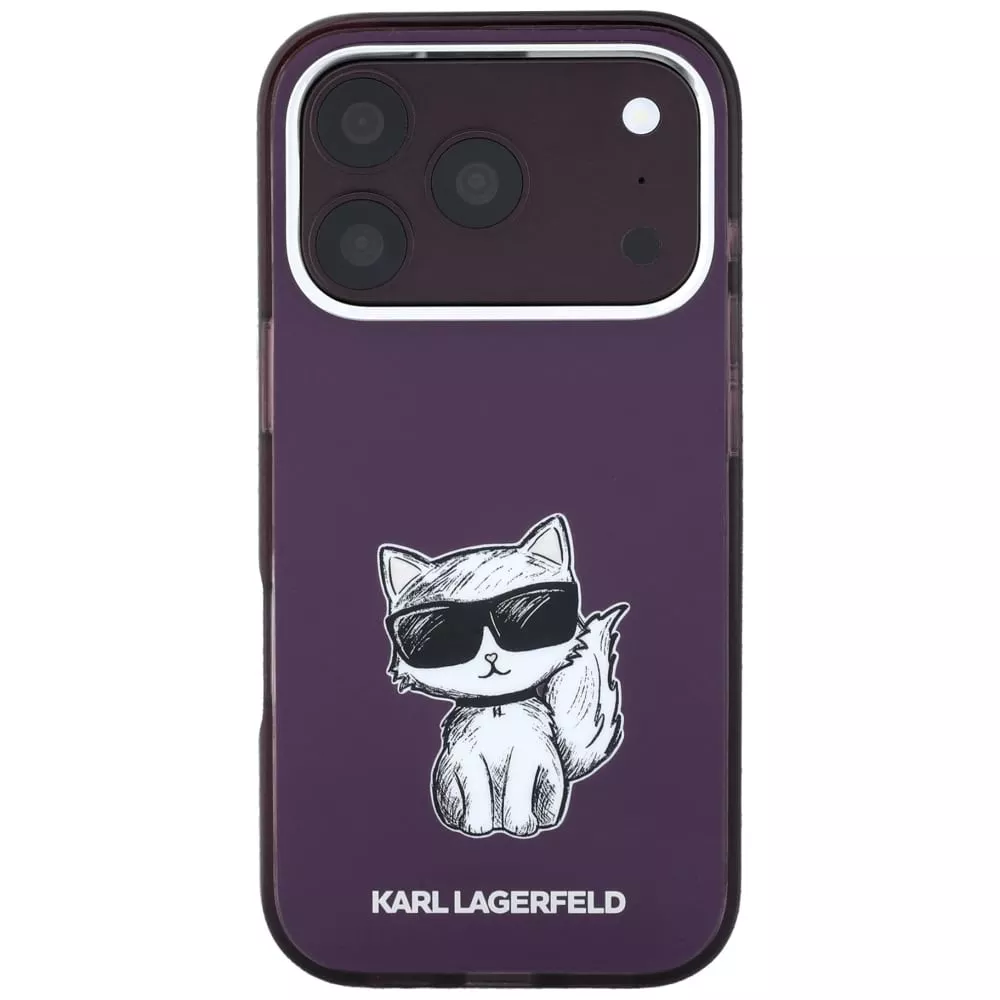 Θήκη Karl Lagerfeld IML Choupette Body Sketch Print MagSafe Burgundy iPhone 18 Pro/iPhone 17 Pro ΘΗΚΕΣ KARL LAGERFELD Θήκη Karl Lagerfeld IML Choupette Body Sketch Print MagSafe Burgundy iPhone 18 Pro/iPhone 17 Pro - Image 2