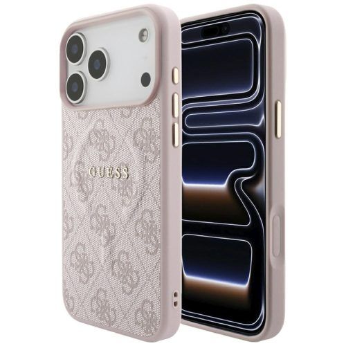 Θήκη Guess Embossed 4G Ring Classic Magsafe Pink iPhone 18 Pro Max/17 Pro Max