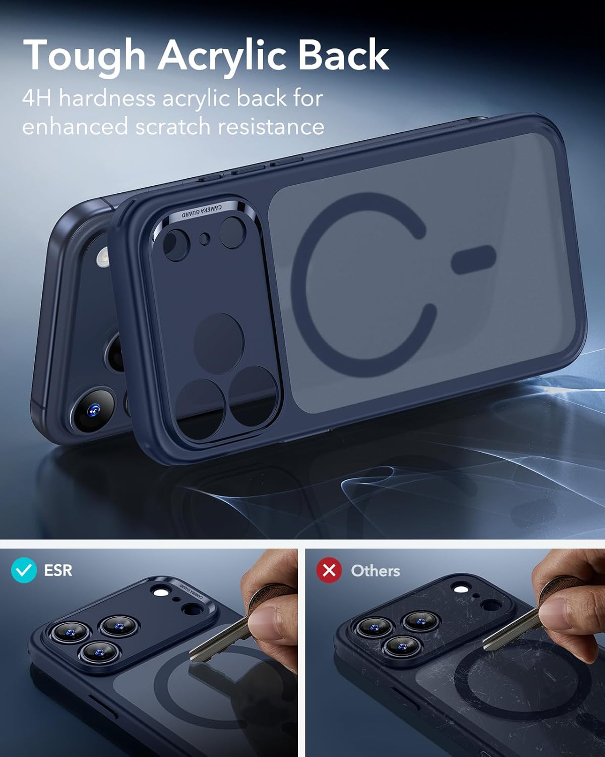 Θήκη ESR Classic Hybrid MagSafe Frosted Blue iPhone 18 Pro Max/iPhone 17 Pro Max ΘΗΚΕΣ ESR Θήκη ESR Classic Hybrid MagSafe Frosted Blue iPhone 18 Pro Max/iPhone 17 Pro Max - Image 4