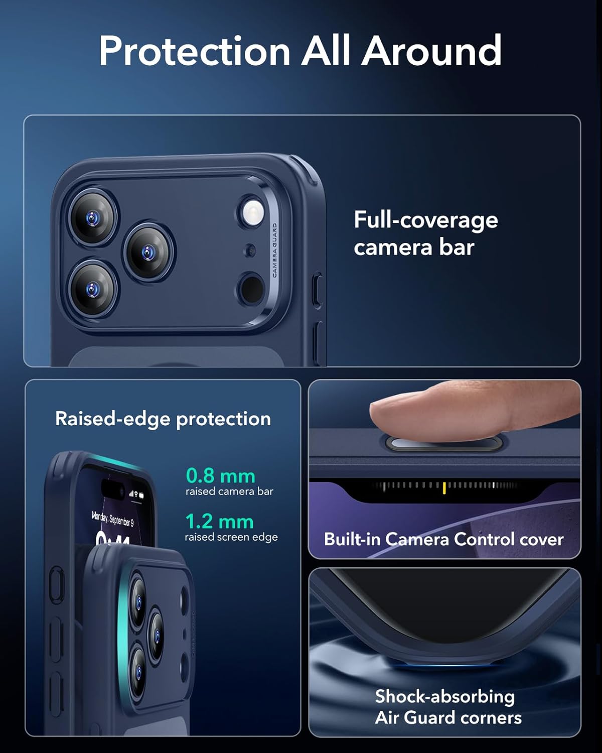 Θήκη ESR Classic Hybrid MagSafe Frosted Blue iPhone 18 Pro Max/iPhone 17 Pro Max ΘΗΚΕΣ ESR Θήκη ESR Classic Hybrid MagSafe Frosted Blue iPhone 18 Pro Max/iPhone 17 Pro Max - Image 7