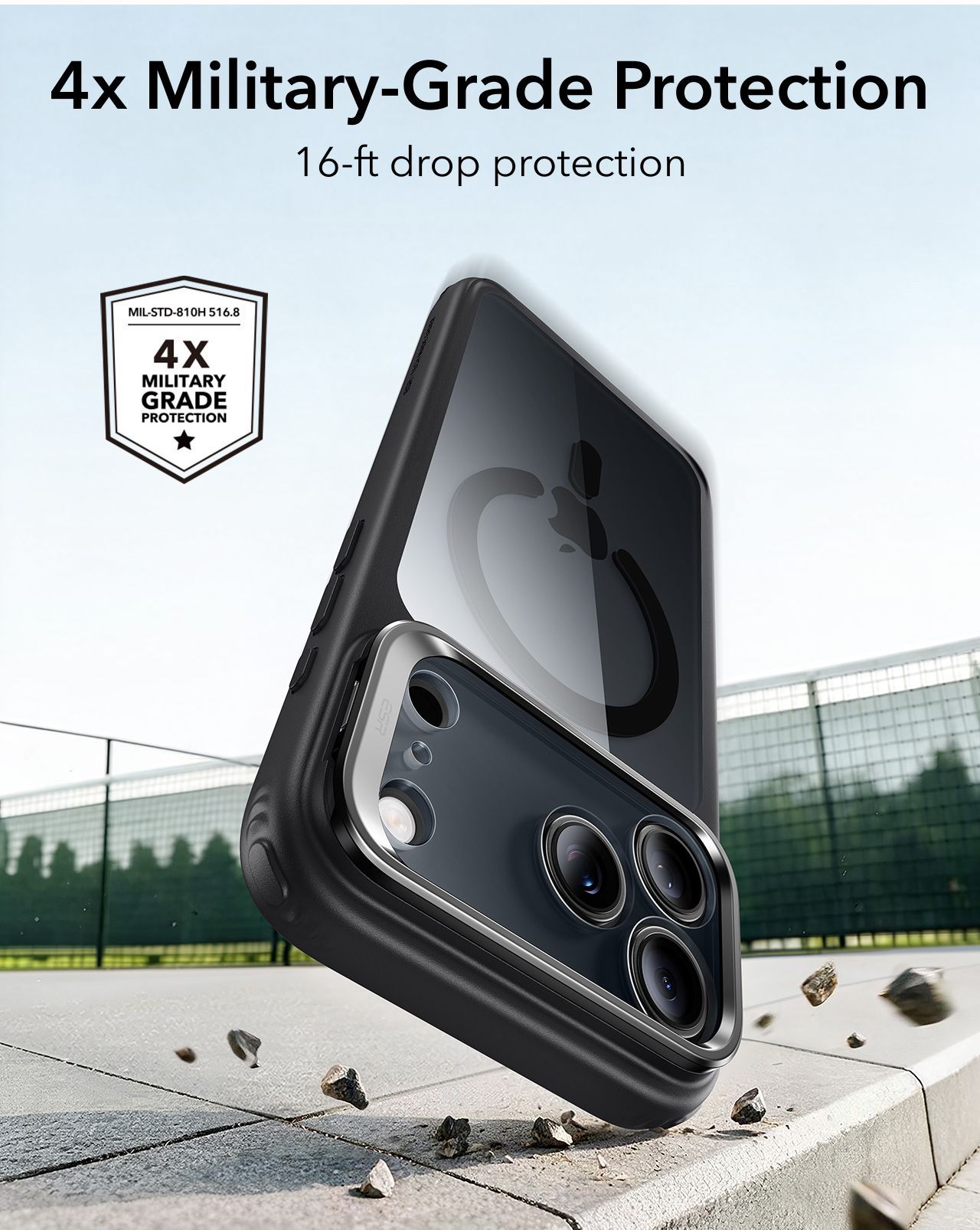 Θήκη ESR Classic Hybrid with Flex Stand MagSafe Clear Black iPhone 18 Pro/iPhone 17 Pro ΘΗΚΕΣ ESR Θήκη ESR Classic Hybrid with Flex Stand MagSafe Clear Black iPhone 18 Pro/iPhone 17 Pro - Image 3