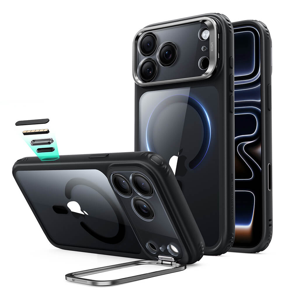 Θήκη ESR Classic Hybrid with Flex Stand MagSafe Clear Black iPhone 18 Pro/iPhone 17 Pro ΘΗΚΕΣ ESR Θήκη ESR Classic Hybrid with Flex Stand MagSafe Clear Black iPhone 18 Pro/iPhone 17 Pro