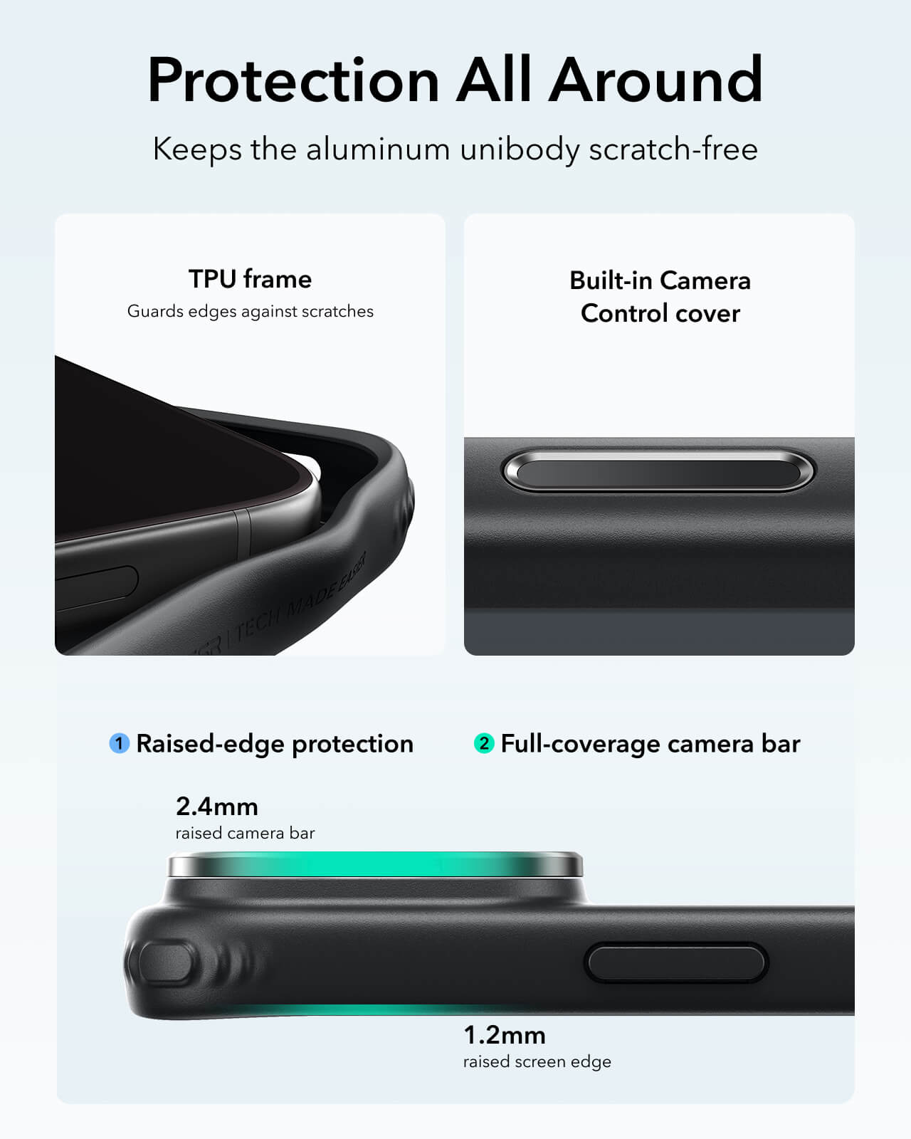 Θήκη ESR Classic Hybrid with Flex Stand MagSafe Clear Black iPhone 18 Pro/iPhone 17 Pro ΘΗΚΕΣ ESR Θήκη ESR Classic Hybrid with Flex Stand MagSafe Clear Black iPhone 18 Pro/iPhone 17 Pro - Image 5