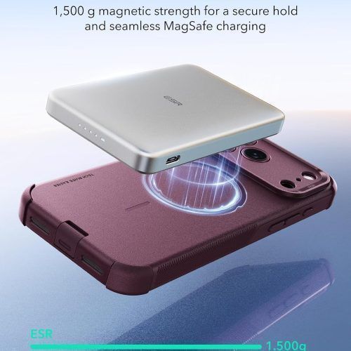 Alternative view of Θήκη ESR Cyber Tough Magsafe Burgundy iPhone 18 Pro Max/17 Pro Max