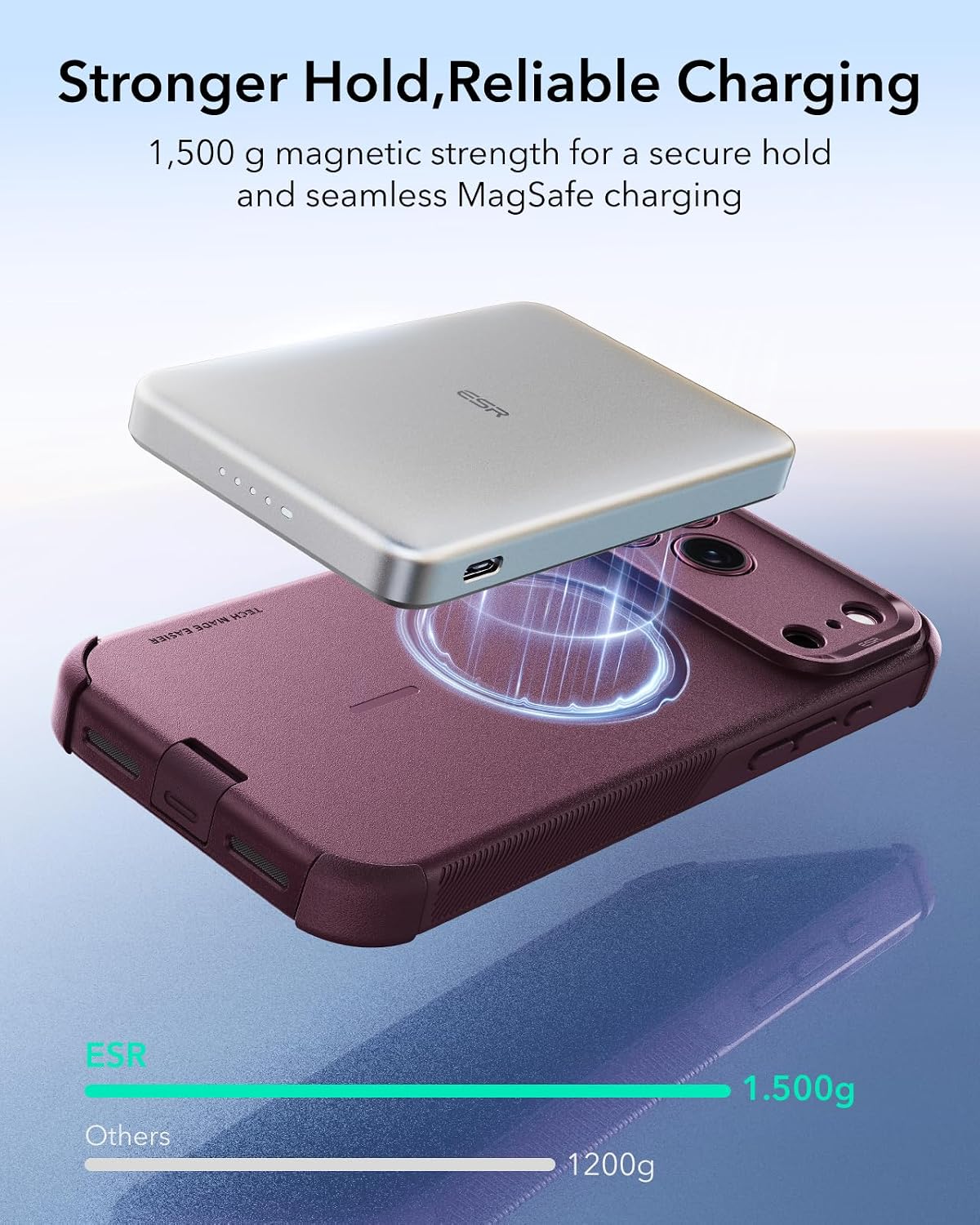 Θήκη ESR Cyber Tough Magsafe Burgundy iPhone 18 Pro Max/17 Pro Max ΘΗΚΕΣ ESR Θήκη ESR Cyber Tough Magsafe Burgundy iPhone 18 Pro Max/17 Pro Max - Image 2