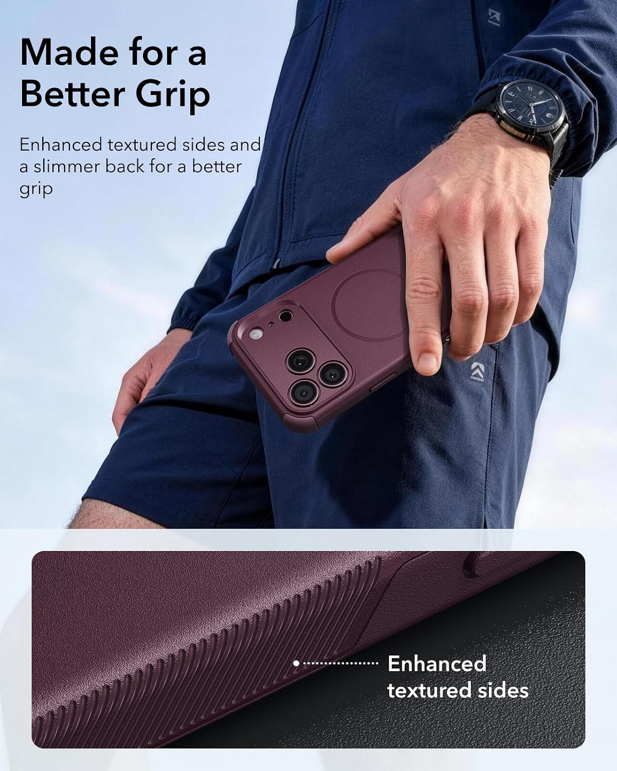 Θήκη ESR Cyber Tough Magsafe Burgundy iPhone 18 Pro Max/17 Pro Max ΘΗΚΕΣ ESR Θήκη ESR Cyber Tough Magsafe Burgundy iPhone 18 Pro Max/17 Pro Max - Image 6